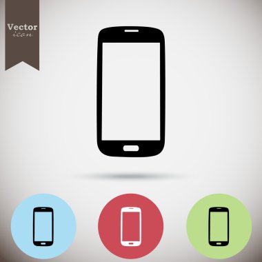 Modern smartphone simgeler