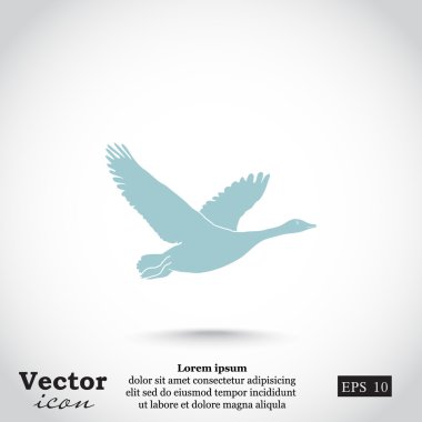 uçan ördek kuş simgesi