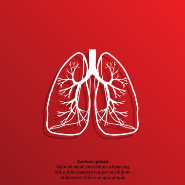 İnsan akciğerleri simgesi