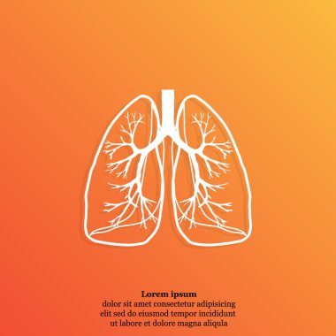 İnsan akciğerleri simgesi
