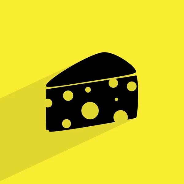 Pedazo de icono de queso — Archivo Imágenes Vectoriales