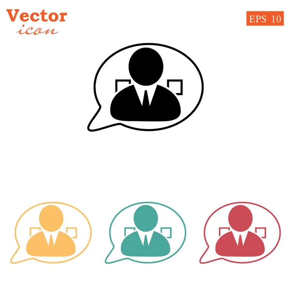 Icono de atención al cliente — Vector de stock