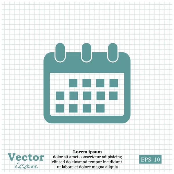 Icône du calendrier d'affaires — Image vectorielle