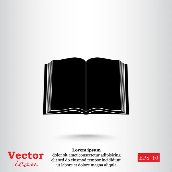 Icône livre ouvert — Image vectorielle