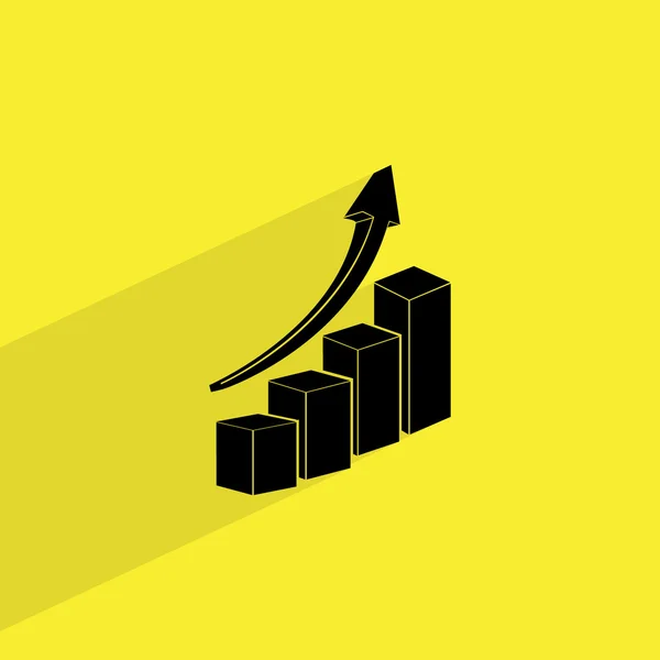 Pictogram voor groeiende business-structuurdiagram — Stockvector