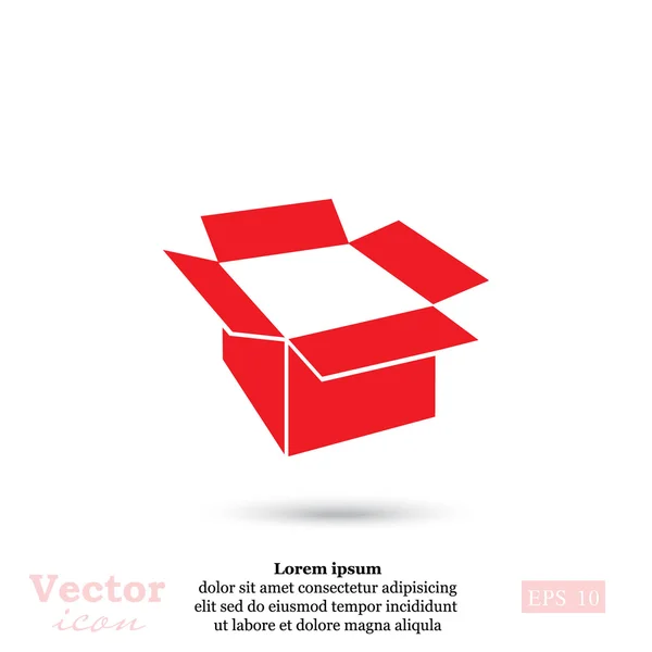 Kartong Ikon — Stock vektor