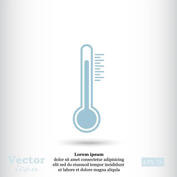 Temperatura, ícone do termômetro — Vetor de Stock