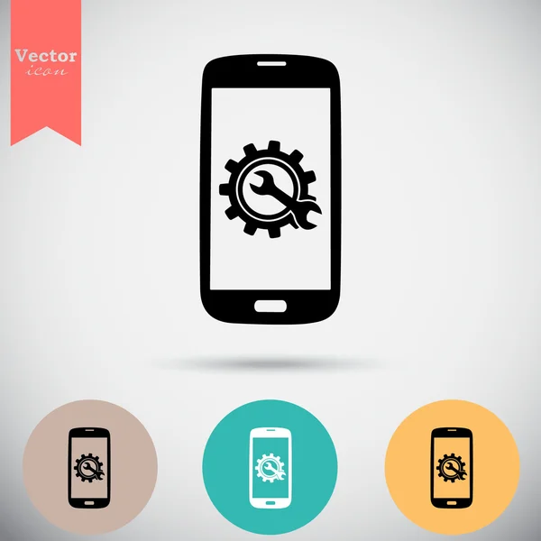 Service smartphone icônes ensemble — Image vectorielle