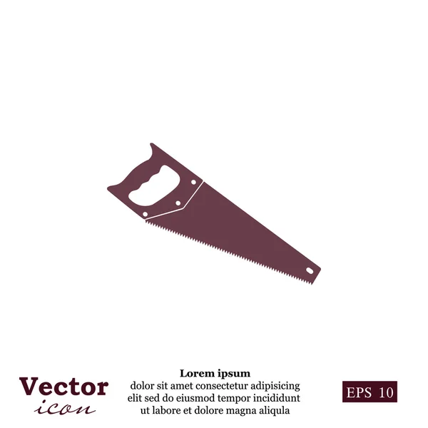 Icono de la herramienta hacksaw — Vector de stock