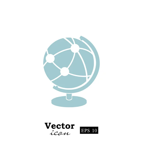 Geografické Globus ikona — Stockový vektor