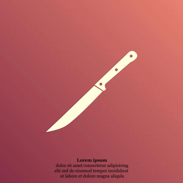 Icono cuchillo de cocina — Archivo Imágenes Vectoriales