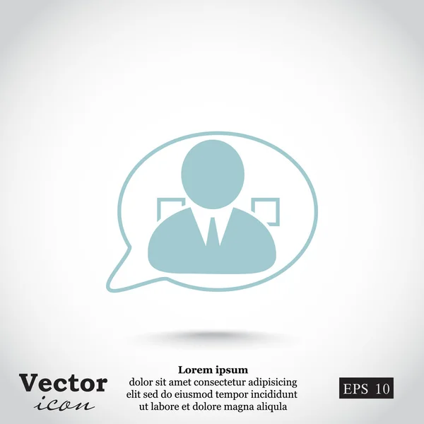 Ícone de suporte ao cliente — Vetor de Stock