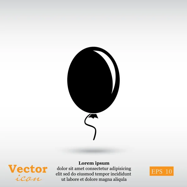 Luchtballon pictogram — Stockvector