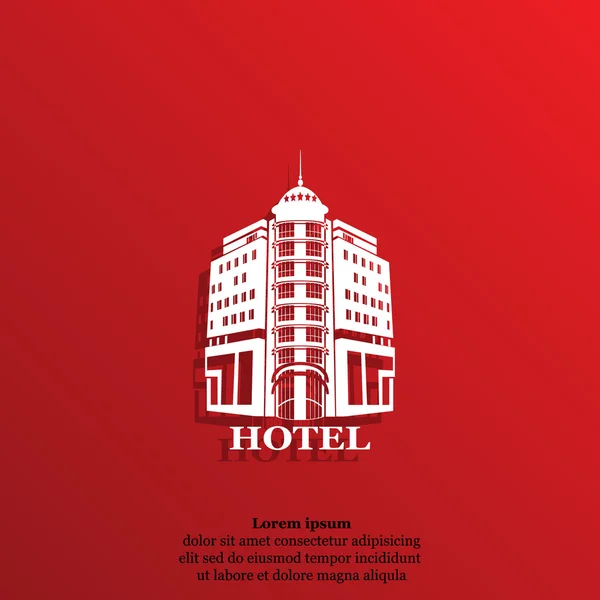 Hotel building icon — Stock Vector