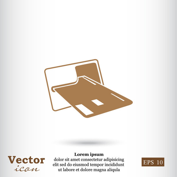 Банкомат с иконкой кредитной карты