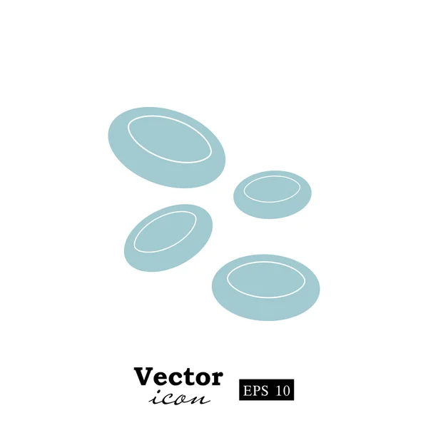 Erytrocyt bloedcellen pictogram — Stockvector