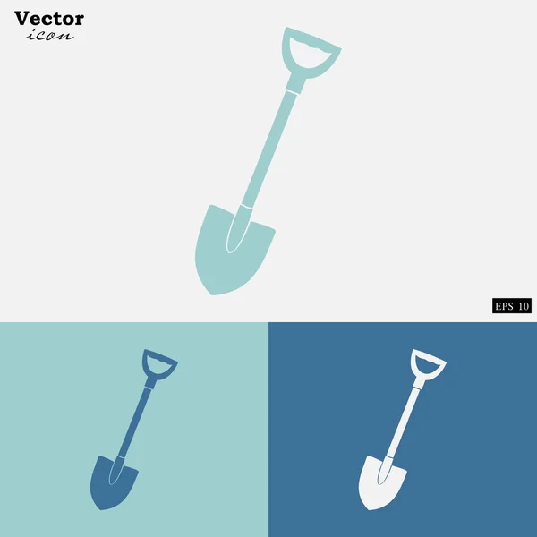 Spade tool icons set — Stock Vector