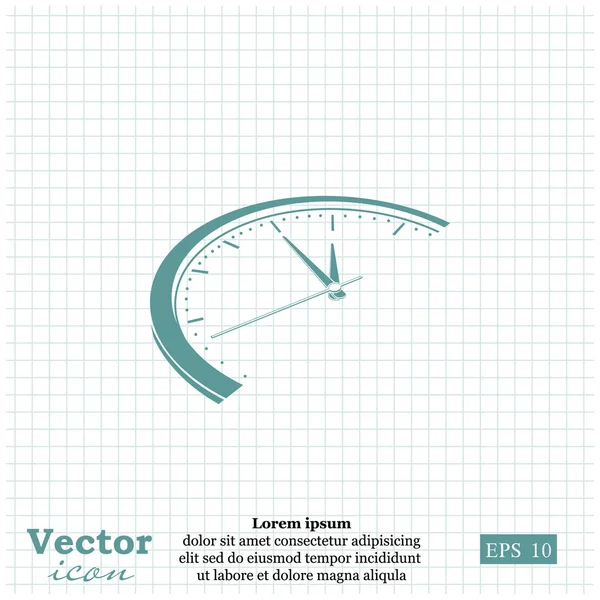 Tiempo, icono del reloj — Vector de stock