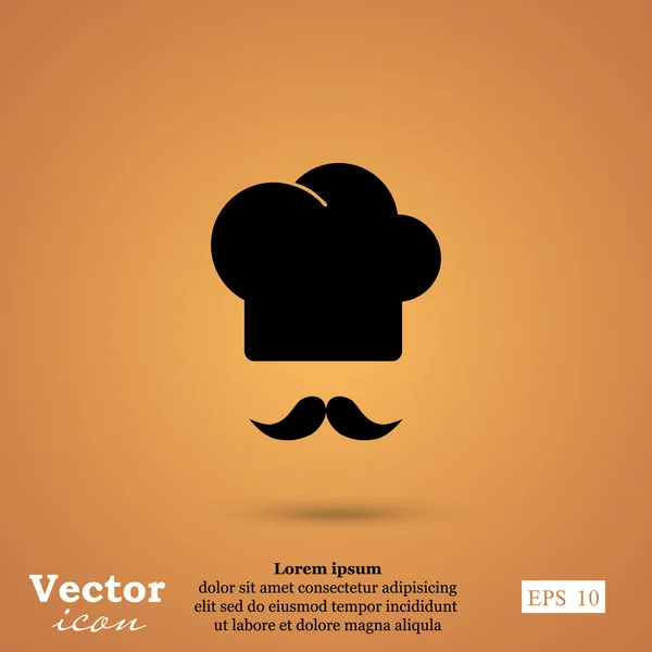 Cocina del restaurante, icono del chef — Vector de stock