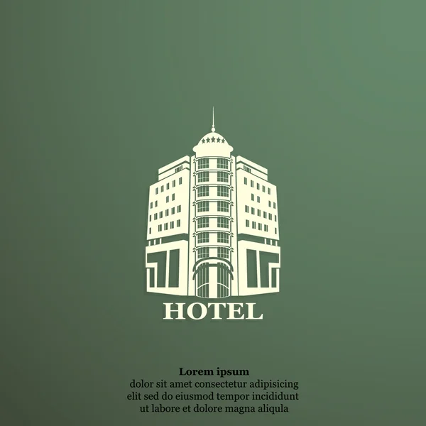 Hotel building icon — Stock Vector