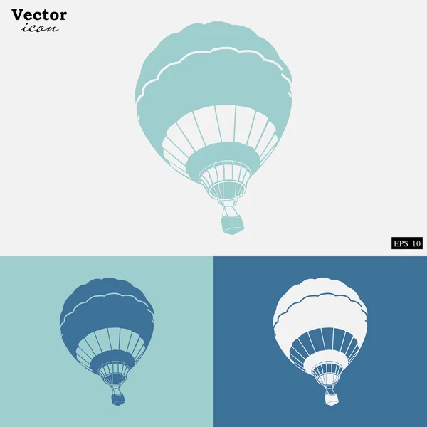 Iconos de globo de aire caliente — Vector de stock