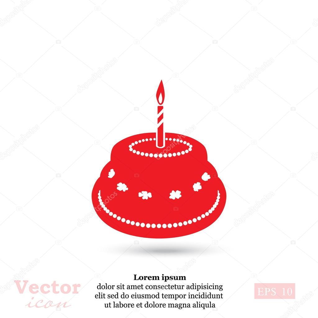 Illustration Vectorielle De L Icone Du Gateau D Anniversaire Image Vectorielle Victory Stoker C Illustration Vectorielle De L Icone Du Gateau D Anniversaire Image Vectorielle Victory Stoker C
