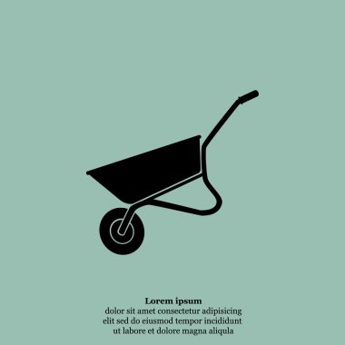 İnşaat veya Bahçe el arabası simgesi