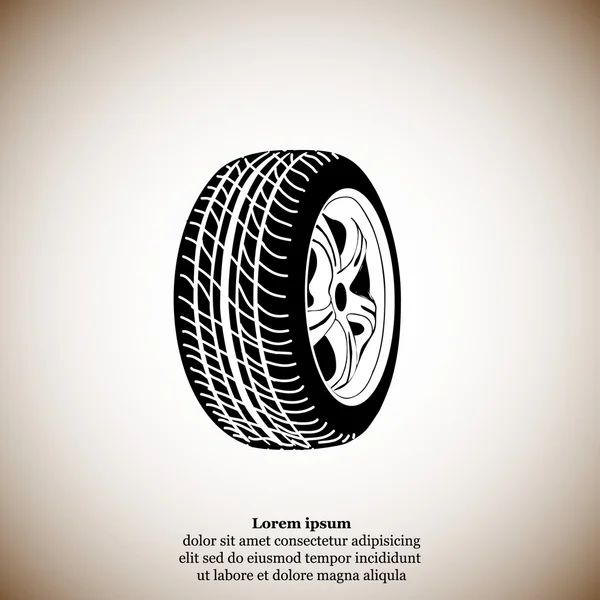 ऑटोमोबाईल टायर चिन्ह — स्टॉक व्हेक्टर