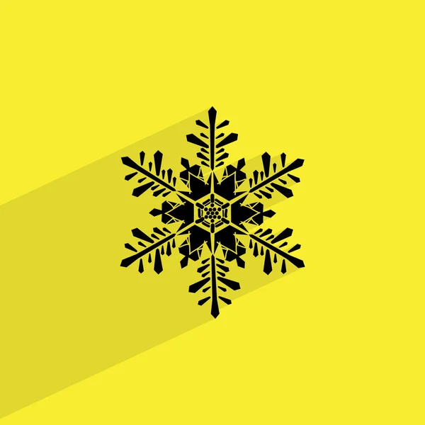 Invierno Copo de nieve icono — Vector de stock