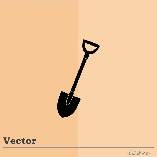 Icono de herramienta de pala — Vector de stock