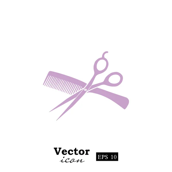 Kadeřnický salon ikona — Stockový vektor