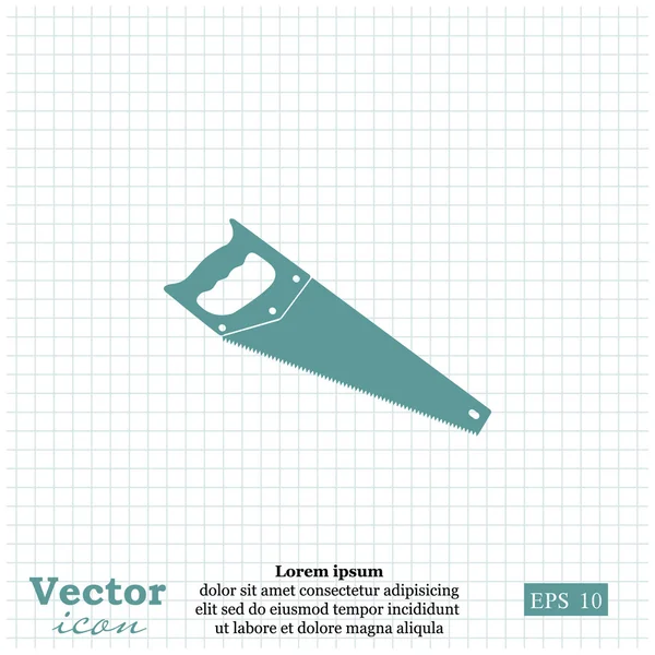 Ícone ferramenta serra — Vetor de Stock