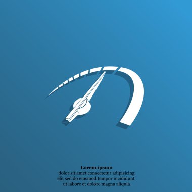 Araba hız göstergesi simgesi