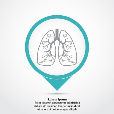 İnsan akciğerleri simgesi