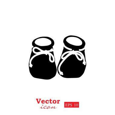 baby booties icon clipart