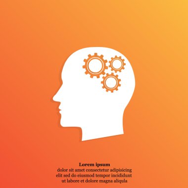 kafa dişli tekerlek simgesiyle