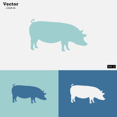 domuz, domuz Icons set