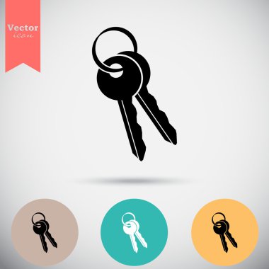 Evin anahtarları Icons set