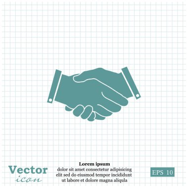 iş el sıkışma simgesi