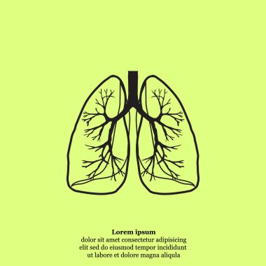 İnsan akciğerleri simgesi