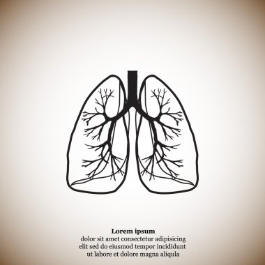 İnsan akciğerleri simgesi