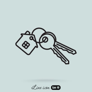 Evin anahtarları simgesi