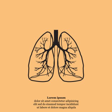 İnsan akciğerleri simgesi