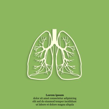 İnsan akciğerleri simgesi