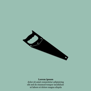 demir testeresi aracı simgesini