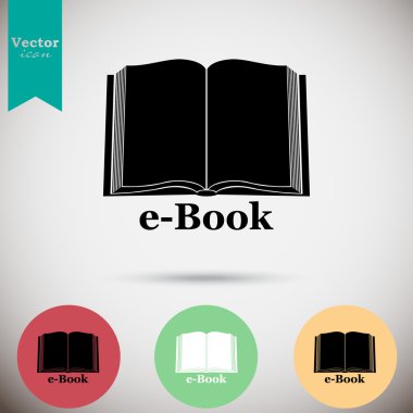 elektronik kitap Icons set