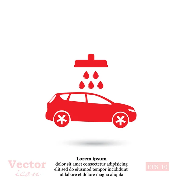 Icono de lavado de coche — Vector de stock