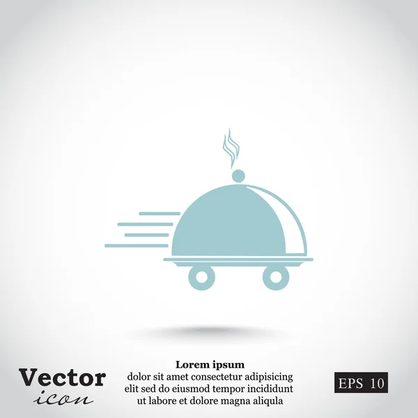 Icono de entrega de alimentos — Vector de stock