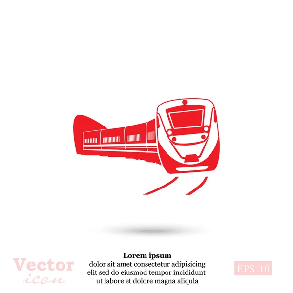 Icône du train de voyageurs — Image vectorielle