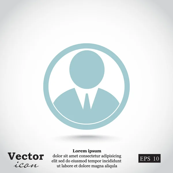 Ikona avatar użytkownika biznesmen — Wektor stockowy